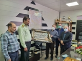 تقدیر رئیس بیمارستان امام خمینی ره وریاست شبکه بهداشت ودرمان آباده از فرمانده انتظامی شهرستان