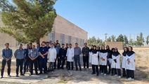 مانور اطفا حریق در بیمارستان امام خمینی (ره) آباده 
