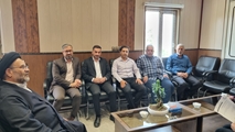 دیدار مسئولان مجموعه سلامت آباده با رئیس دادگستری و دادستان این شهرستان