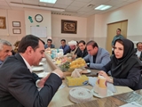 نشست صمیمانه رئیس شبکه بهداشتی درمانی و آموزشی و سرپرست مدیریت بیمارستان امام خمینی (ره) با حضور دکتر رحیم زارع نماینده آباده بوانات خرمبید و سرچهان در مجلس اسلامی در بیمارستان امام خمینی (ره)