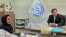 نشست مدیر بیمارستان حضرت امام خمینی(ره) و کارشناس دفتر پرستاری با کارشناسان روانشناسی، مشاوره و بهداشت حرفه‌ای